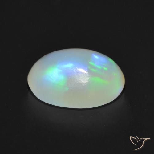Opale Multicolore naturelle ovale, 1.12 ct, Transparent