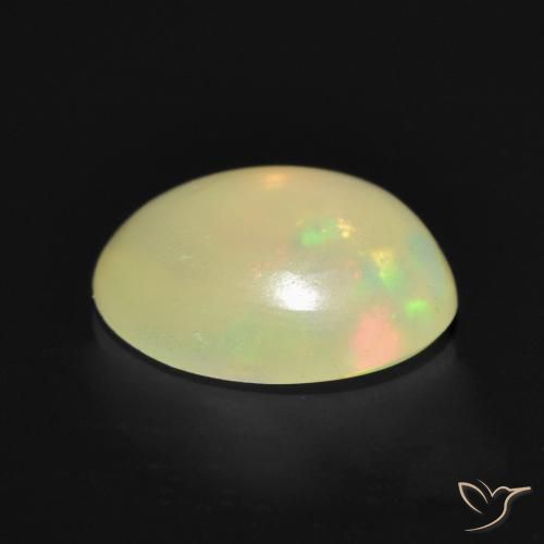 Opale Multicolore naturelle ovale, 0.95 ct, Transparent