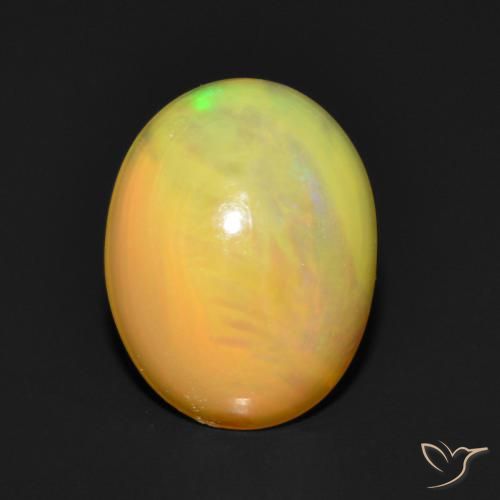 0.97ct Naturel Multicolore Opale, ovale, Translucide