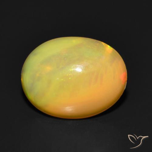 Opale Multicolore naturelle ovale, 0.97 ct, Translucide