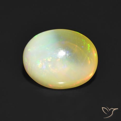 Opale Multicolore naturelle ovale, 1.17 ct, Translucide