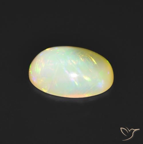 Opale Multicolore naturelle ovale, 1.17 ct, Translucide