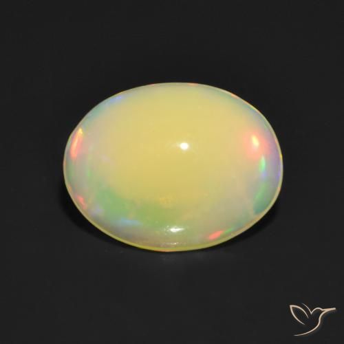 Opale Multicolore naturelle ovale, 1.24 ct, Translucide