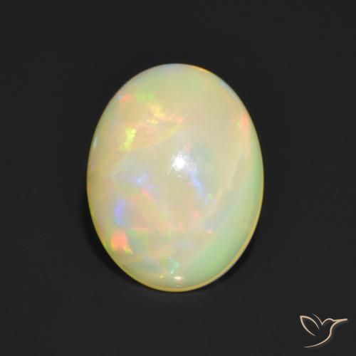 1.04ct Naturel Multicolore Opale, ovale, Translucide