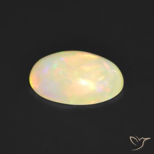 Opale Multicolore naturelle ovale, 1.04 ct, Translucide