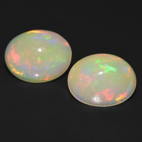 Achetez naturel 2,45ct multicolore opale gems, coupe ovale, en provenance ethiopie chez gemselect. en stock, livraison internationale!