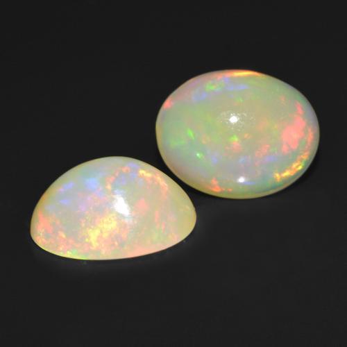 Achetez naturel 2,45ct multicolore opale gems, coupe ovale, en provenance ethiopie chez gemselect. en stock, livraison internationale!