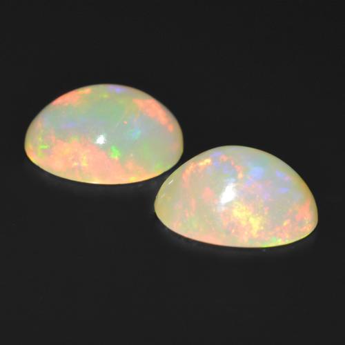 Achetez naturel 2,45ct multicolore opale gems, coupe ovale, en provenance ethiopie chez gemselect. en stock, livraison internationale!
