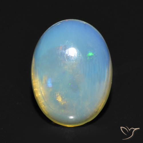 0.82ct Naturel Multicolore Opale, ovale, Transparent