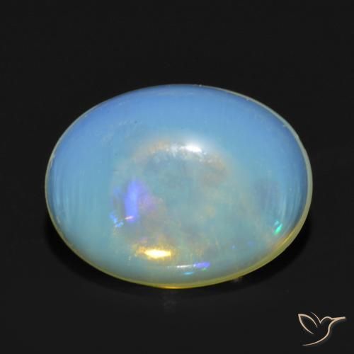 Opale Multicolore naturelle ovale, 0.82 ct, Transparent