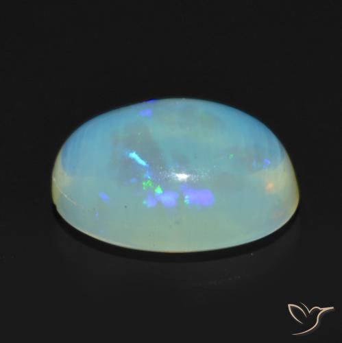 Opale Multicolore naturelle ovale, 0.82 ct, Transparent