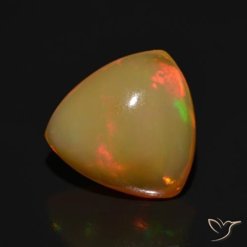 Opale Multicolore naturelle Trillion, 3.13 ct, Translucide