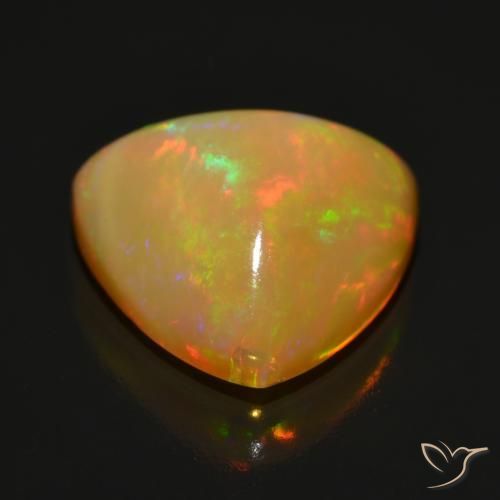 Opale Multicolore naturelle Trillion, 4.38 ct, Translucide
