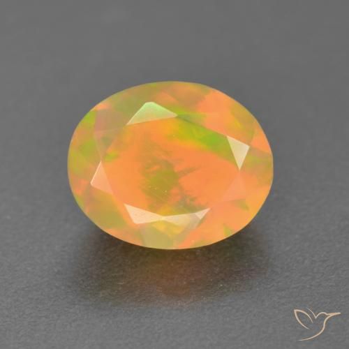 1.32ct Naturel Multicolore Opale, ovale, Translucide