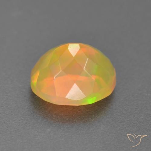 Opale Multicolore naturelle ovale, 1.32 ct, Translucide