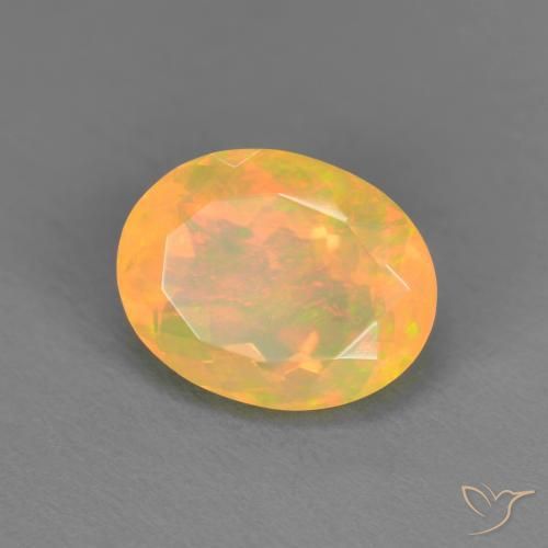 Opale Multicolore naturelle ovale, 1.43 ct, Translucide