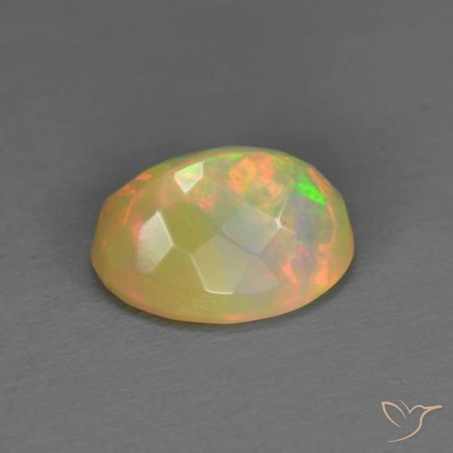 Opale Multicolore naturelle ovale, 1.41 ct, Translucide