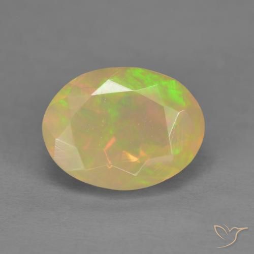 1.47ct Naturel Multicolore Opale, ovale, Translucide