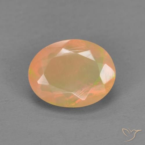 1.16ct Naturel Multicolore Opale, ovale, Translucide, Photo A