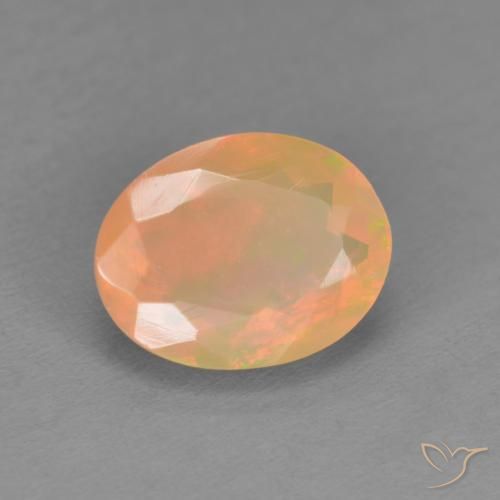 Opale Multicolore naturelle ovale, 1.16 ct, Translucide