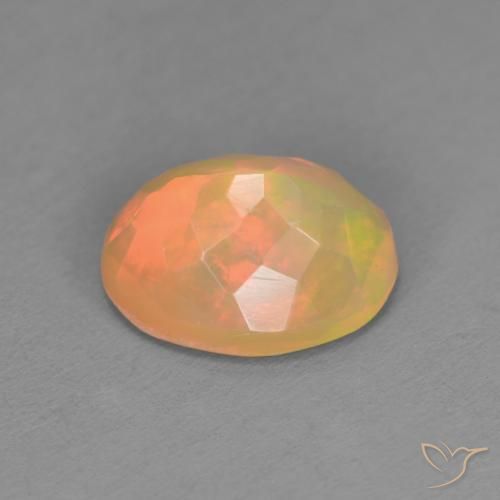 Opale Multicolore naturelle ovale, 1.16 ct, Translucide