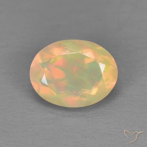 1.22ct Naturel Multicolore Opale, ovale, Translucide