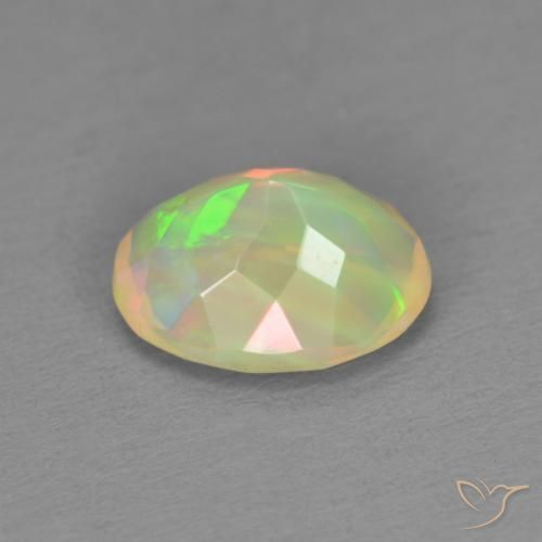 Opale Multicolore naturelle ovale, 1.22 ct, Translucide
