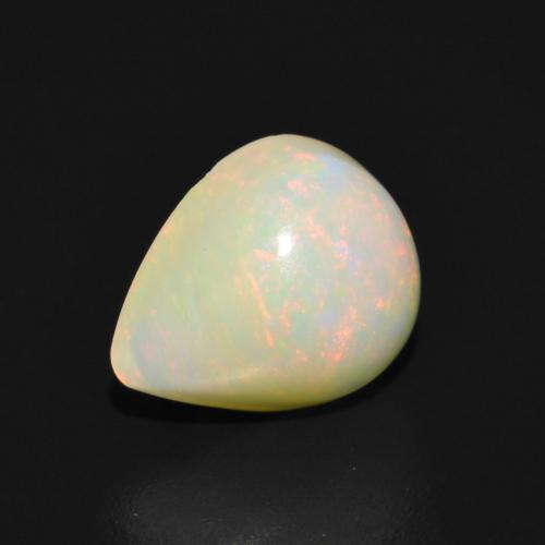 Opale Multicolore naturelle En forme de poire, 1.82 ct, Opaque