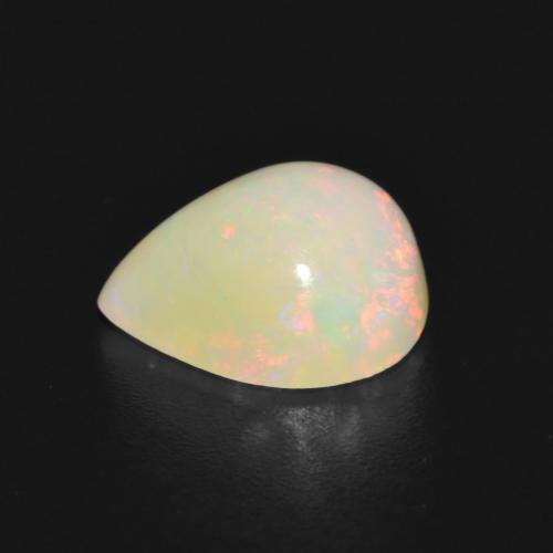 Opale Multicolore naturelle En forme de poire, 1.82 ct, Opaque
