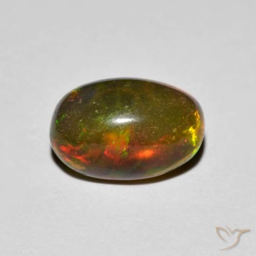 1.41ct Naturel Multicolore Opale, ovale, Transparent