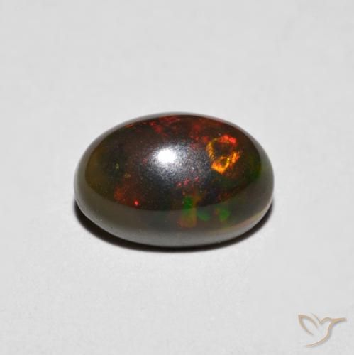 0.75ct Naturel Multicolore Opale, ovale, Opaque