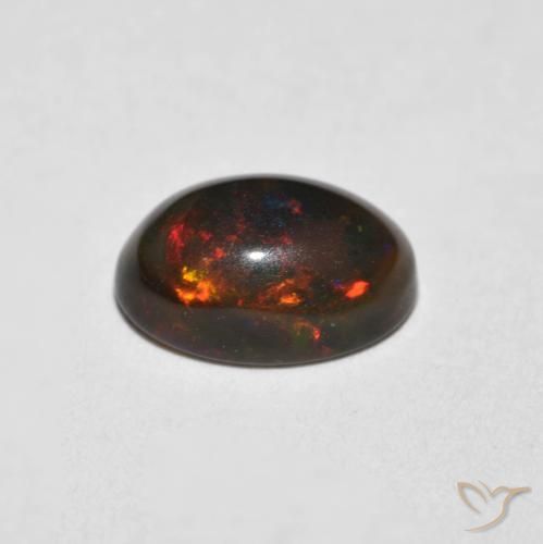 Opale Multicolore naturelle ovale, 0.75 ct, Opaque