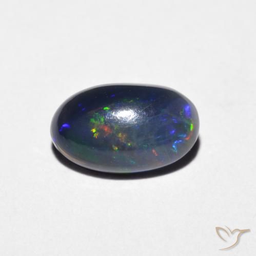 0.72ct Naturel Multicolore Opale, ovale, Opaque
