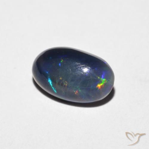 Opale Multicolore naturelle ovale, 0.72 ct, Opaque