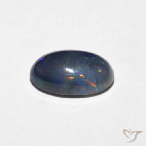 Opale Multicolore naturelle ovale, 0.72 ct, Opaque