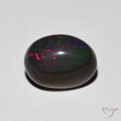 0.96ct Naturel Multicolore Opale, ovale, Opaque