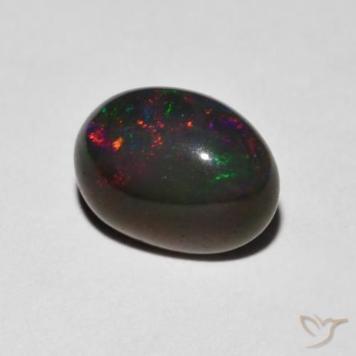 Opale Multicolore naturelle ovale, 0.96 ct, Opaque