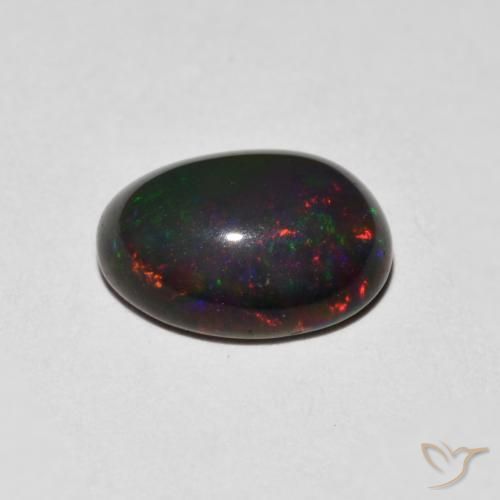 Opale Multicolore naturelle ovale, 0.96 ct, Opaque