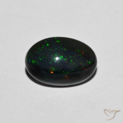 0.93ct Naturel Multicolore Opale, ovale, Translucide