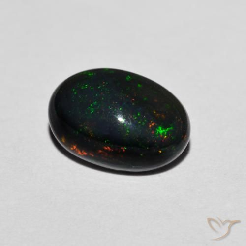 Opale Multicolore naturelle ovale, 0.93 ct, Translucide