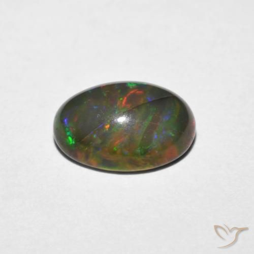 Opale Multicolore naturelle ovale, 1.02 ct, Translucide