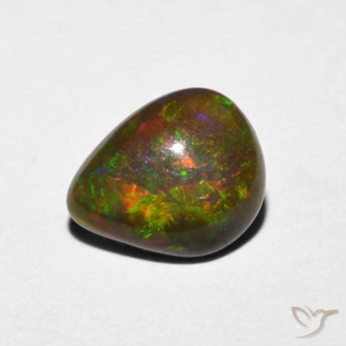 0.70ct Naturel Multicolore Opale, En forme de poire, Translucide