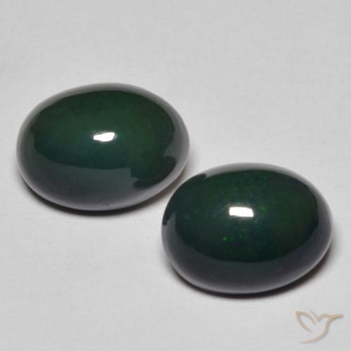 1.94ctw Naturel Multicolore Opale, ovale, Opaque
