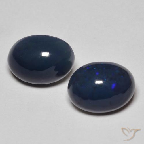 1.52ctw Naturel Multicolore Opale, ovale, Opaque
