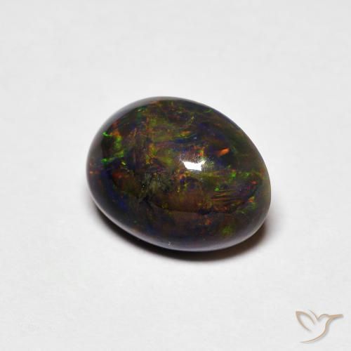 Opale Multicolore naturelle ovale, 1.15 ct, Opaque