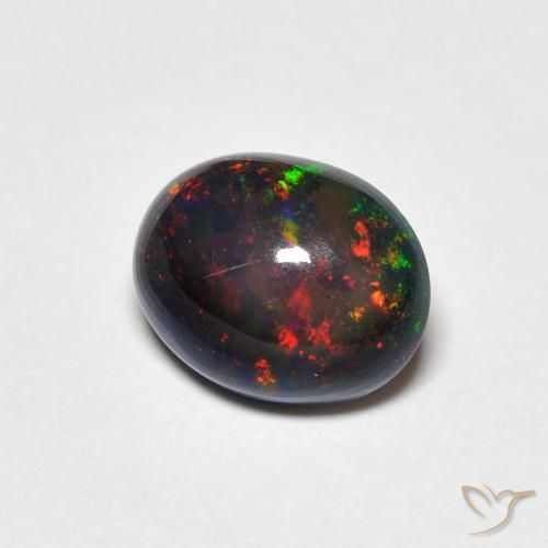 Opale Multicolore naturelle ovale, 1.23 ct, Opaque