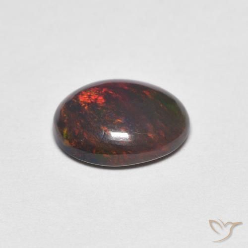 Opale Multicolore naturelle ovale, 0.90 ct, Opaque