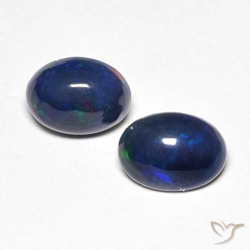 0.83ctw Naturel Multicolore Opale, ovale, Opaque
