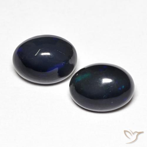 1.52ctw Naturel Multicolore Opale, ovale, Opaque