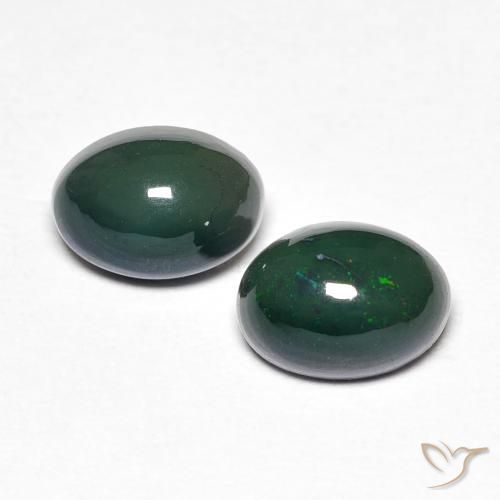 1.15ctw Naturel Multicolore Opale, ovale, Opaque